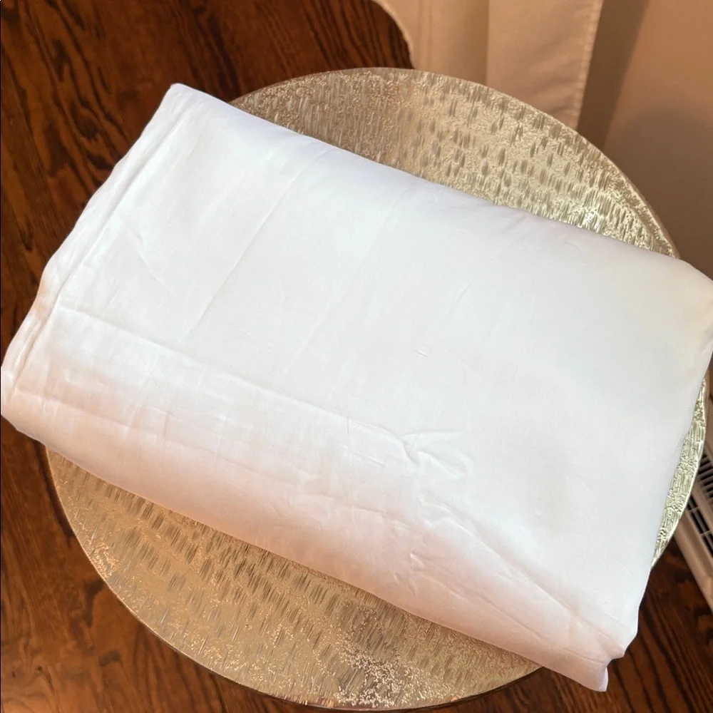 Quince Giza Cotton Sateen Duvet Cover White Full Queen